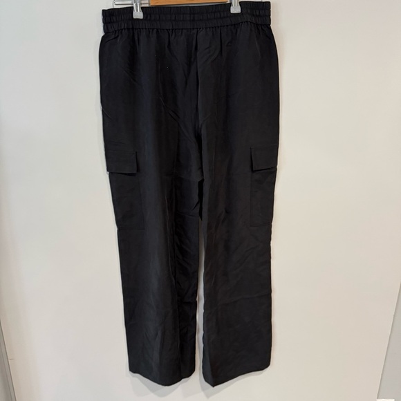 Eileen Fisher Washed Silk Cargo Pant Drawstring Wide Leg - Picture 6 of 15